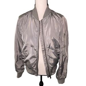 Ashley By 26 International Olive Green Bomber Jacket Size Medium